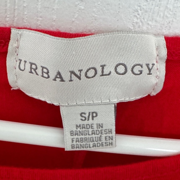 Urbanology Red Short-Sleeve Ruffle Tee - Picture 4 of 5